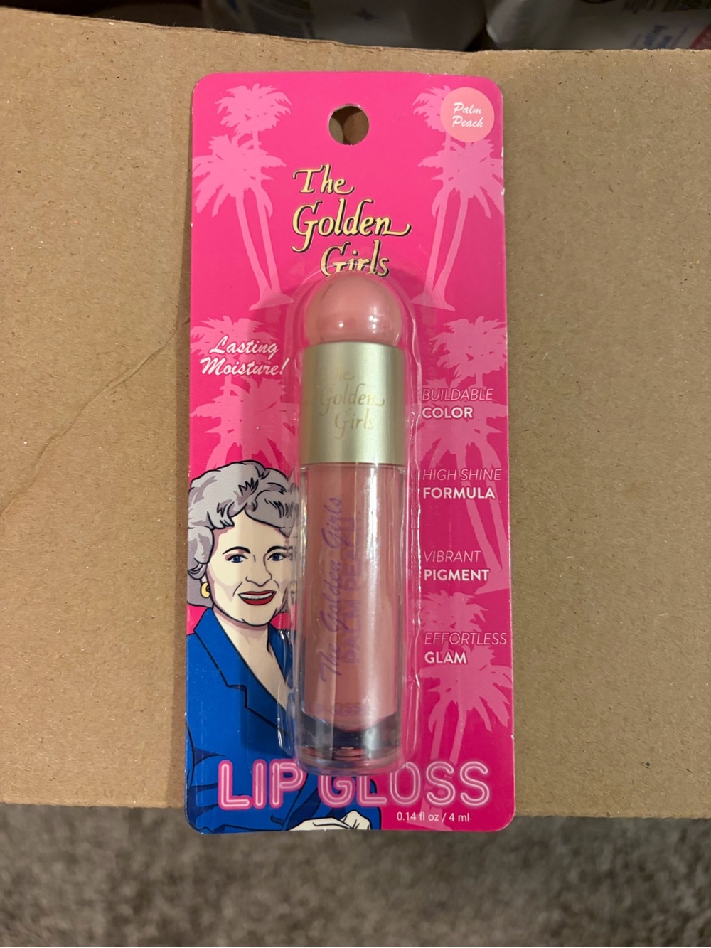 The Golden Girls Palm Peach Lip Gloss - Peach Pink Shine